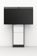 Salamander Designs STR170/FH1/WH/BK Strut70 Single Mount Wall Stand, White Front, Black Trim