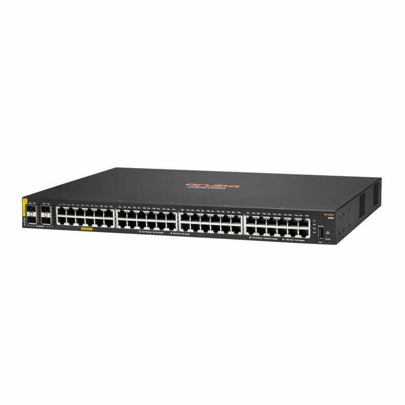 HPE Aruba Networking CX 6100 48-Port PoE+ Switch with 4 SFP+ Uplinks (370W)