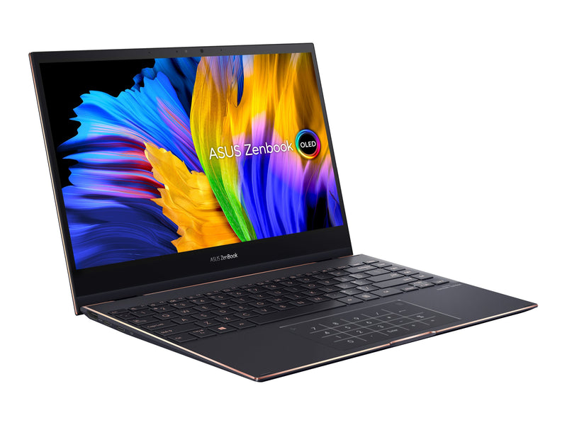ASUS ZenBook Flip S13 OLED UX371EA-XH76T – 13.3" 4K UHD Touchscreen, Intel Core i7-1165G7, 16GB RAM, 1TB SSD, Intel Iris Xe, Win 11 Pro, Jade Black