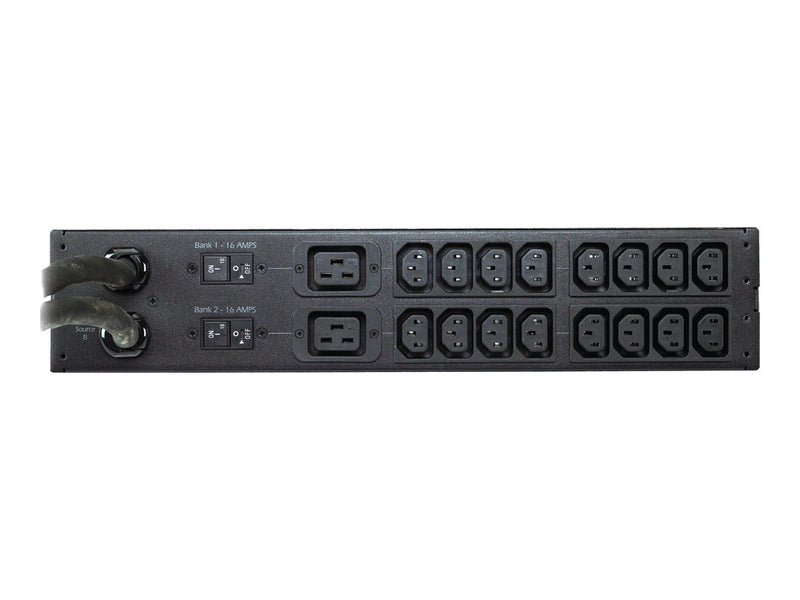 APC AP7725 Rack Automatic Transfer Switch, 2U, 18 Outlets, 230V, Black