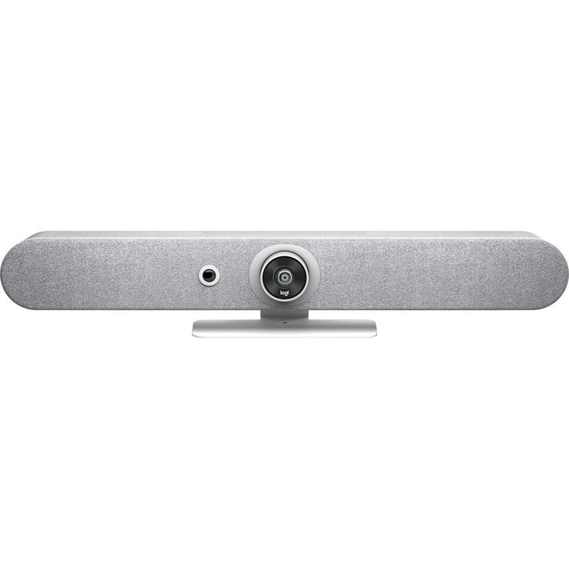 Logitech Rally Bar Mini – All-in-One Video Bar for Small to Medium Rooms (White)