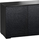 Salamander Designs D1/347AMXL/CH/BO 4-Bay Single XL Monitor Low-Profile Wall Cabinet – Black Oak