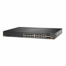 HPE Aruba Networking CX 6300F 24-port 1GbE Class 4 PoE+ and 4-port SFP56 Switch (JL666A