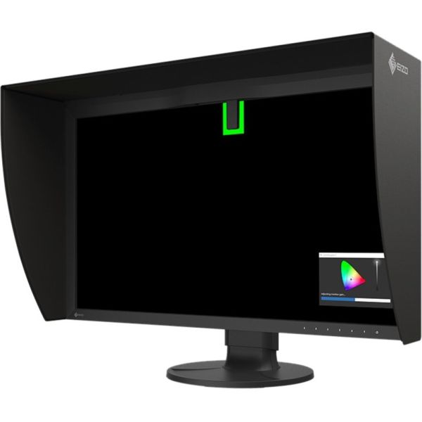 EIZO ColorEdge CG2700S-BK 27" WQHD IPS LCD Monitor with USB-C, HDR, Built-In Calibration Sensor, and 5-Year Warranty – Black