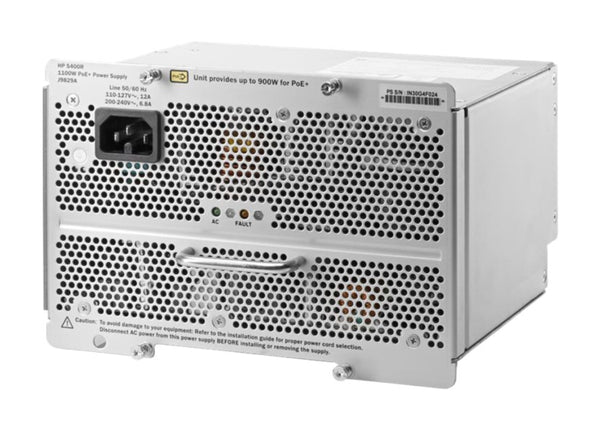HPE Aruba 5400R zl2 1100W PoE+ Hot-Plug Redundant Power Supply (J9829A#B2E)