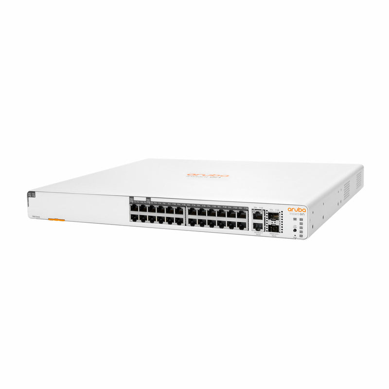 HPE Networking Instant On 1960 24-Port Gigabit PoE Smart Switch with 10GbE Uplinks (370W) – JL807A
