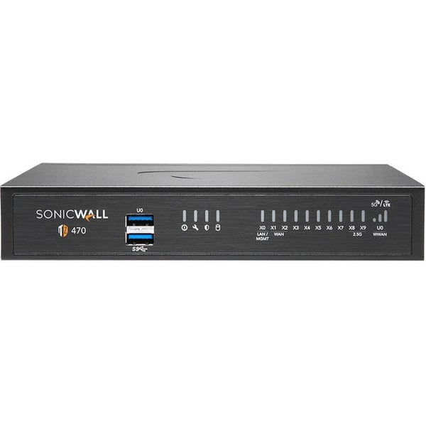 SonicWall TZ470 Network Security/Firewall Appliance – 8-Port, 3.5 Gbps, TAA Compliant