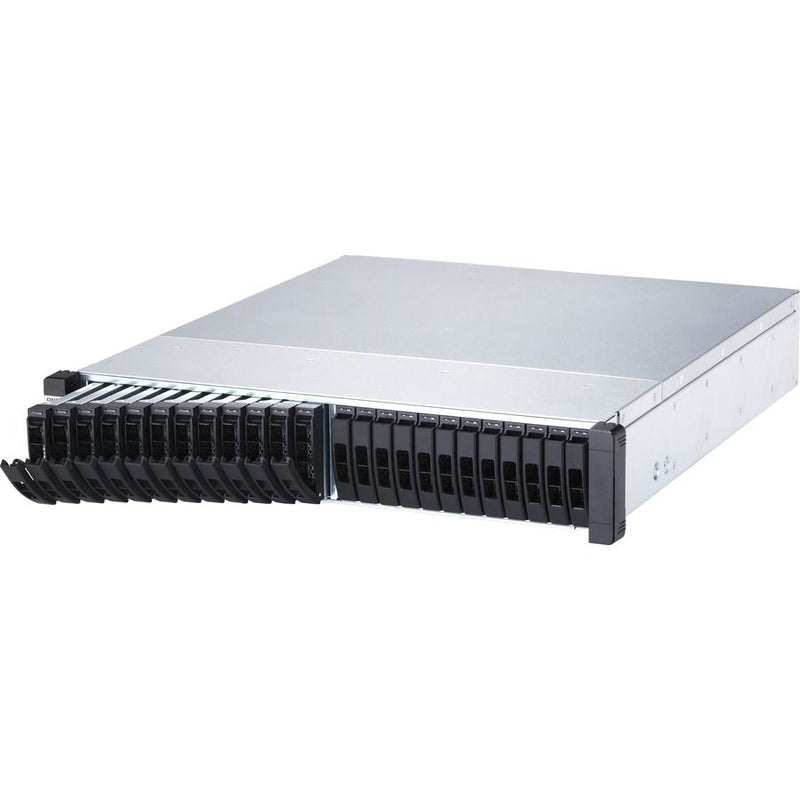 QNAP ES2486DC-2142IT-128G Enterprise ZFS NAS SAN/NAS Storage System – 128GB DDR4, Intel Xeon D-2142IT, Dual Controllers, 24-Bay All-Flash