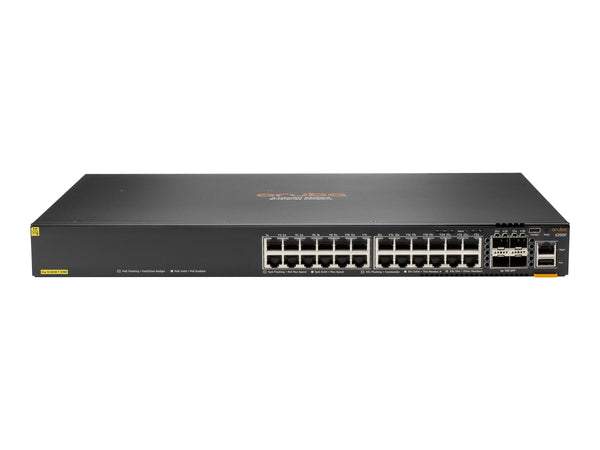 HPE Aruba CX 6200F 24G Class 4 PoE+ 4SFP+ 370W Managed Switch (JL725B#ABB)