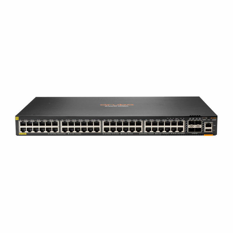HPE Aruba Networking CX 6300F 48-Port 1GbE PoE+ & 4-Port SFP56 Switch (JL665A