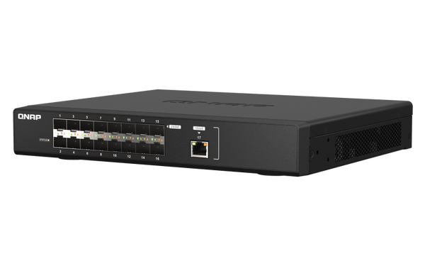 QNAP QSW-M5216-1T 16-Port 25GbE SFP28 Fiber + 1-Port 10GbE Managed Switch