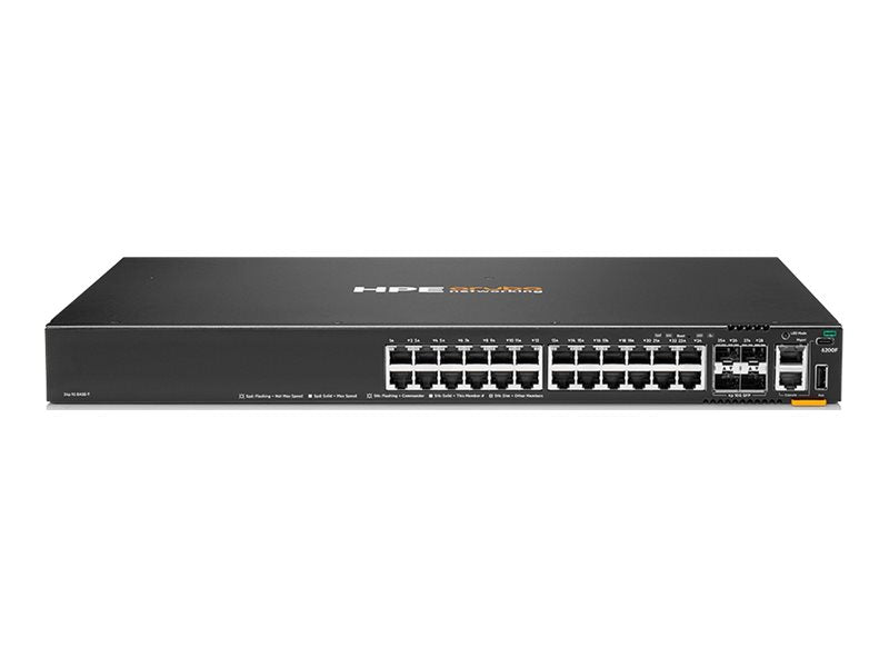 HPE Aruba CX 6200F 24G Class-4 PoE 4SFP+ 370W TAA Compliant Switch (S0M87A