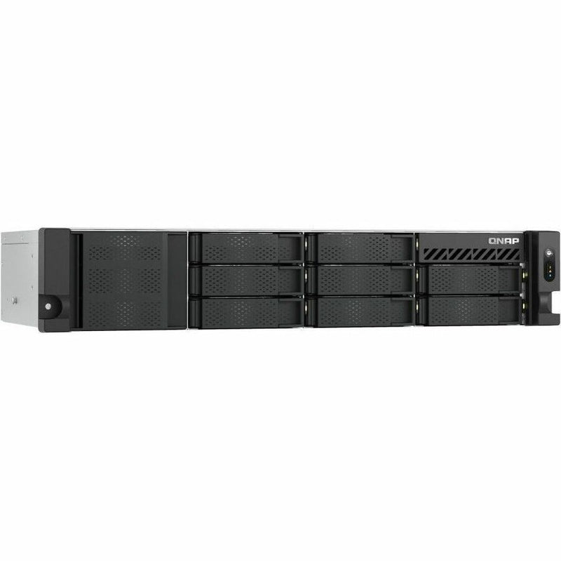 QNAP TS-855EU-RP-8G Short-Depth 2U Rackmount NAS, 8-Core, 8GB RAM, 2.5GbE, PCIe Expandable