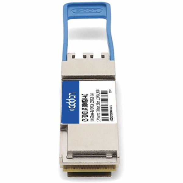 AddOn Arista Networks® QSFP-100G-LR4-AR-4WDM-20-I Compatible TAA 100GBase-4WDM-20 QSFP28 Transceiver (SMF, 1295–1309nm, 20km, LC, DOM, -40 to 85°C)