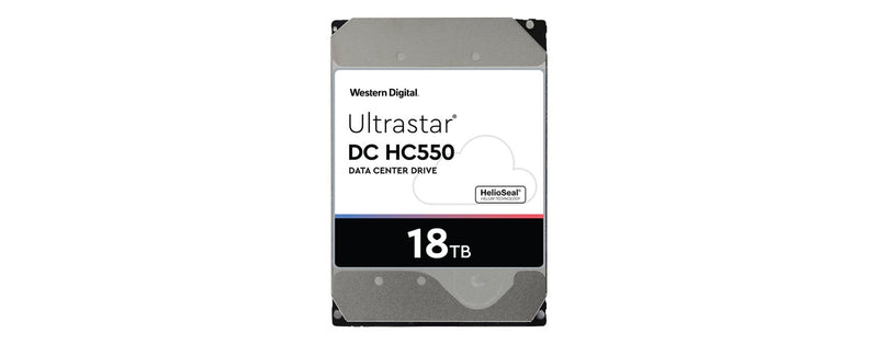 WD Ultrastar DC HC550 18TB Hard Drive - 3.5" Internal - SAS (12Gb/s SAS) - 7200RPM - 512e - 20-Pack