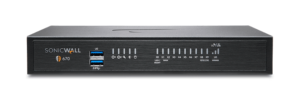 SonicWall TZ670 Next-Generation Firewall – Appliance Only (02-SSC-2837)