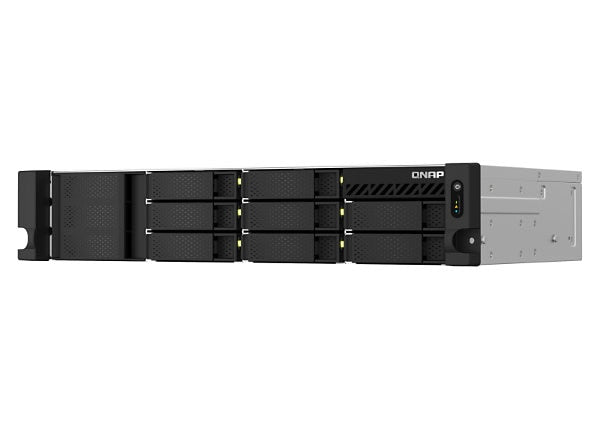 QNAP TS-873AEU-RP-4G Short-Depth 2U SAN/NAS Storage System – AMD Ryzen, Dual 2.5GbE, PCIe Expandable, Redundant PSU