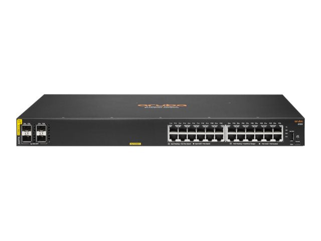 HPE Aruba Networking CX 6100 24G Class4 PoE+ 4SFP+ 370W Switch (JL677A