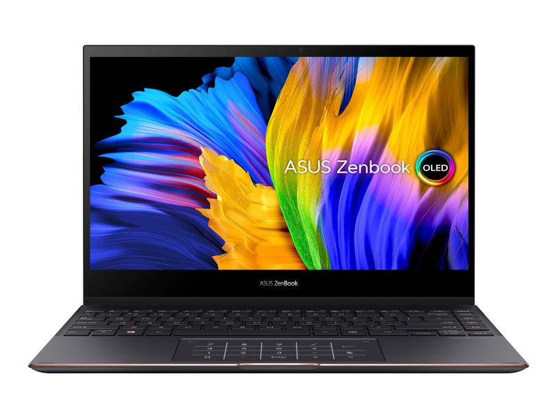 ASUS ZenBook Flip S13 OLED UX371EA-XH76T – 13.3" 4K UHD Touchscreen, Intel Core i7-1165G7, 16GB RAM, 1TB SSD, Intel Iris Xe, Win 11 Pro, Jade Black