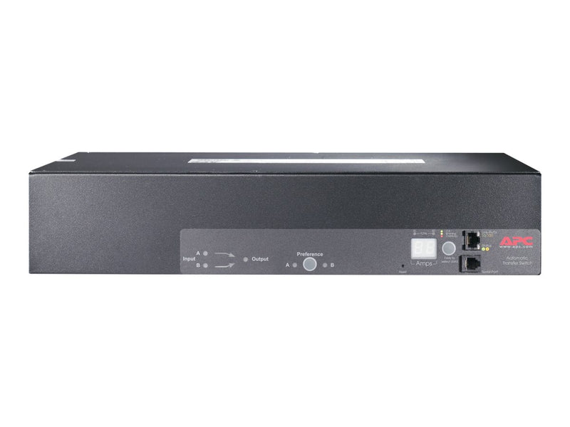 APC AP7725 Rack Automatic Transfer Switch, 2U, 18 Outlets, 230V, Black