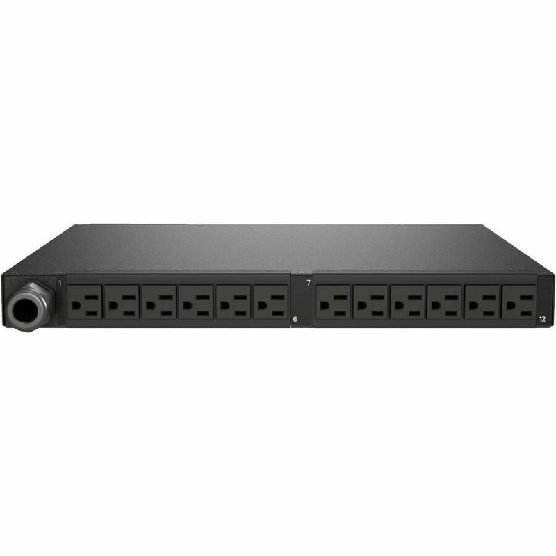Vertiv Geist rPDU | 12 x NEMA 5-20R | 1U Horizontal | Monitored | 120V | 20A | Hot-Swappable | TAA Compliant (NR30202)