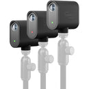 Logitech Mevo Start 3-Pack 12MP Full HD 1080p Wireless Streaming Webcams – USB-C – Black