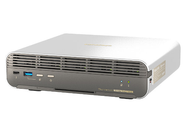 QNAP TBS-H574TX-I3-12G-US Thunderbolt 4 All-Flash NASbook – 5-Bay, Intel Core i3, 12GB RAM