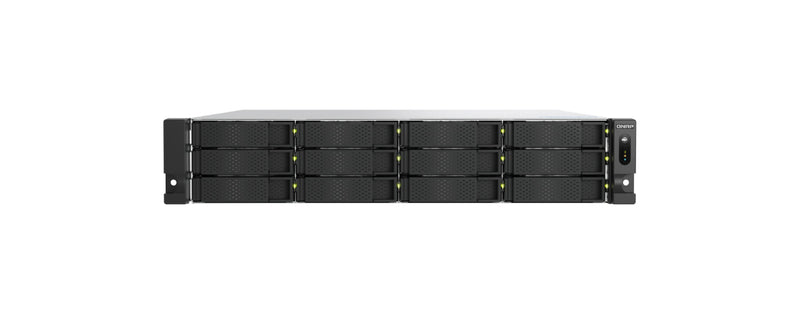 QNAP TS-H1277AXU-RP-R5-16G-US 12-Bay 2U Rackmount NAS, AMD Ryzen 5 7000, 16GB DDR5, Dual 2.5GbE & 10GbE