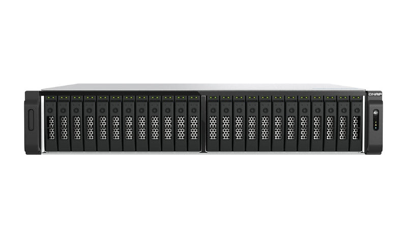 QNAP TS-H3077AFU-R7-64G-US 30-Bay All-Flash NAS, AMD Ryzen 7, 64GB DDR5, 2U Rackmount