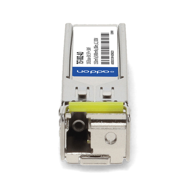 AddOn Accedian® 7ST-002 Compatible TAA 10GBase-BX SFP+ Transceiver (1550nmTx/1490nmRx, 80km, LC, DOM, -40 °C – 85 °C, SMF)
