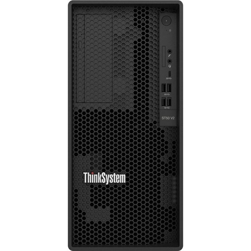 Lenovo ThinkSystem ST50 V2 7D8JA02GNA Tower Server - 1 x Intel Xeon E-2324G 3.10 GHz - 16 GB DDR4 ECC RAM - SATA/600 - Gigabit Ethernet