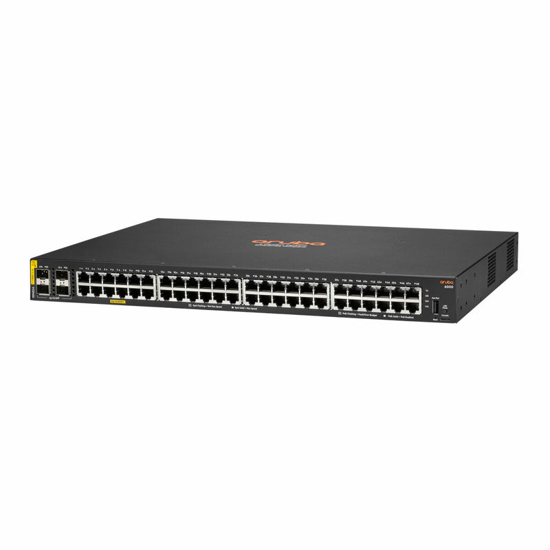 HPE Aruba Networking CX 6000 48-Port Class4 PoE+ 4SFP 370W Managed Switch (R8N85A