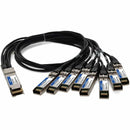 AddOn MSA and TAA Compliant 400GBase-CU QSFP-DD 400G to 8xSFP56 Direct Attach Cable (Passive Twinax, 1m)
