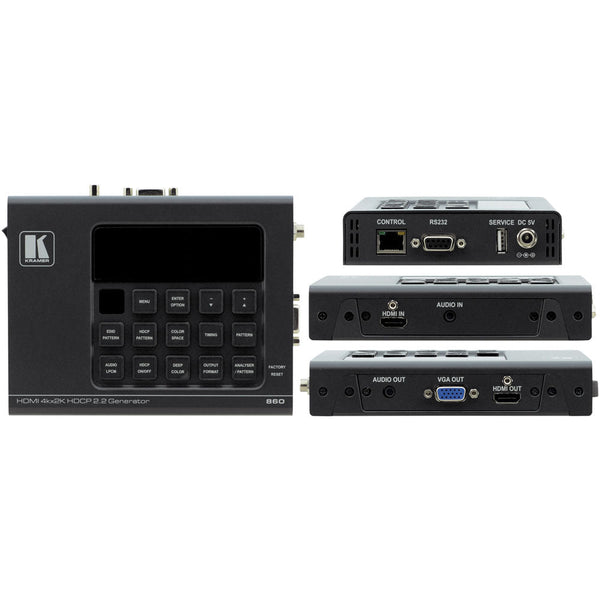 4K60 4:4:4 HDCP 2.2 HDMI 2.0 18G Signal Generator & Analyzer KRAMER