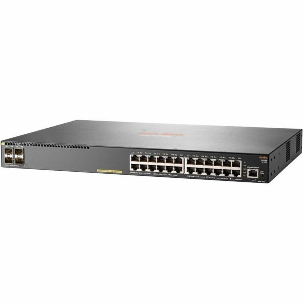 HPE Aruba 2930F 24-Port PoE+ Gigabit Switch with 4 SFP Ports (JL261A