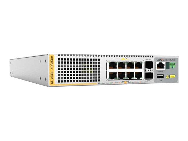 Allied Telesis AT-X530L-10GHXM Layer 3 Multi-Gigabit PoE++ Switch (500W)