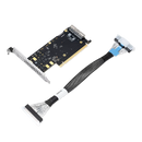 NVIDIA 930-9XAX6-0025-000 Socket Direct / Multi-Host Auxiliary Kit for ConnectX-8, Additional PCIe x16, 250mm MCIO Harness