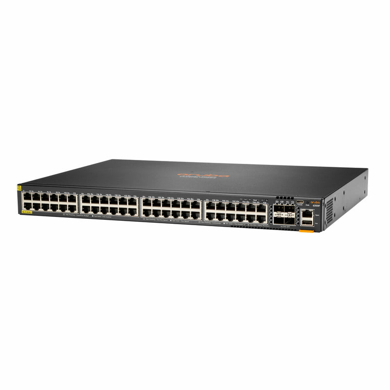 HPE Aruba Networking CX 6300F 48-Port 1GbE PoE+ & 4-Port SFP56 Switch (JL665A