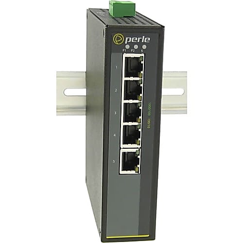 Perle IDS-105G-S1SC120D Industrial Ethernet Switch – 5 RJ45 + 1 SC Fiber (120km)