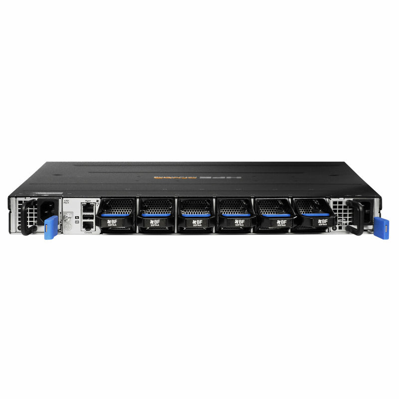 HPE Aruba Networking CX 9300S 32-Port 100G QSFP28 8-Port 400G QSFP-DD Switch (Back-to-Front Airflow, 6xFan, 2xAC) – S0F84A