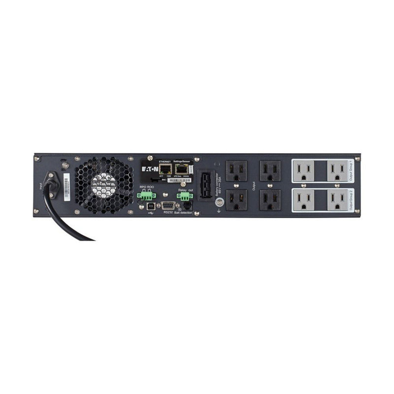 Eaton 9PX1500RTN UPS, 2U, 1500VA/1350W, 120V, 8x5-15R, Network Card