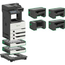 Lexmark MX822ade Laser Multifunction Printer - Monochrome, 55 ppm, Duplex, Network-Ready