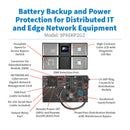 Eaton 9PX6KP2G2 9PX G2 6000VA (5400W) Online Double-Conversion UPS – 208/120V, Hardwired Input/Output, Network-Ready, 6U Rack/Tower