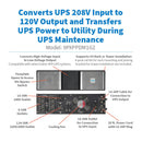 Eaton 9PXPPDM1G2 PowerPass Distribution Module – 3U Rack/Tower, 208V to 120V Conversion for 9PX G2 UPS