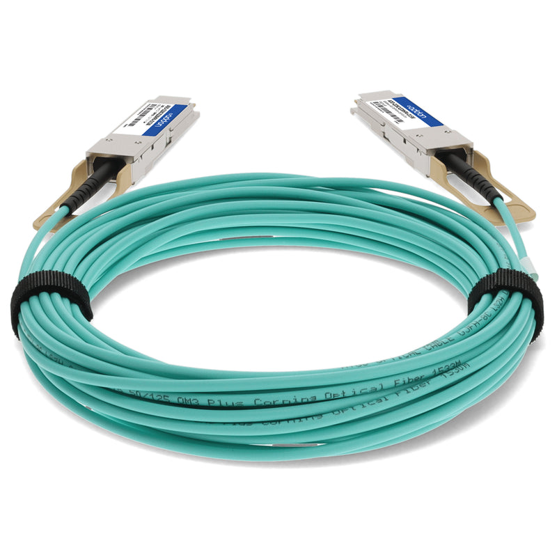 AddOn Cisco® QSFP-100G-AOC15M to HP® 845414-B21 Compatible TAA 100GBase-AOC QSFP28 Active Optical Cable (850nm, MMF, 15m)