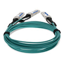 AddOn Arista Networks® to Mellanox® Compatible TAA 200G QSFP56 to 2xQSFP56 Active Optical Cable (850nm, MMF, 5m, LSZH)