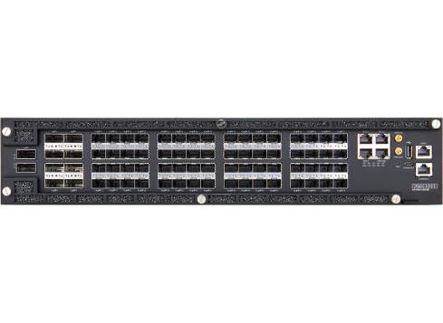 Edgecore AS7946-74XKSB 25G Aggregation Router, 64x SFP28, 8x QSFP28, 2x QSFP-DD, 48V DC, Front-to-Back Airflow