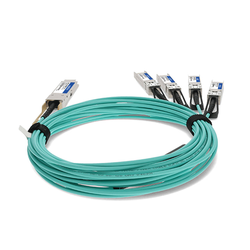 AddOn Arista Networks® AOC-Q-4S-100G-7M Compatible TAA 100GBase-AOC QSFP28 to 4xSFP28 Active Optical Cable (850nm, MMF, 7m)
