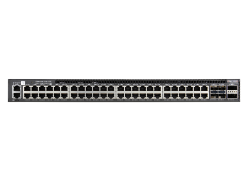 Edgecore AS4610-54T Open Network Gigabit Ethernet Switch – 48x1G RJ-45, 4x10G SFP+, 2x20G QSFP+ Stacking, Dual AC PSU, Power-to-Port Airflow