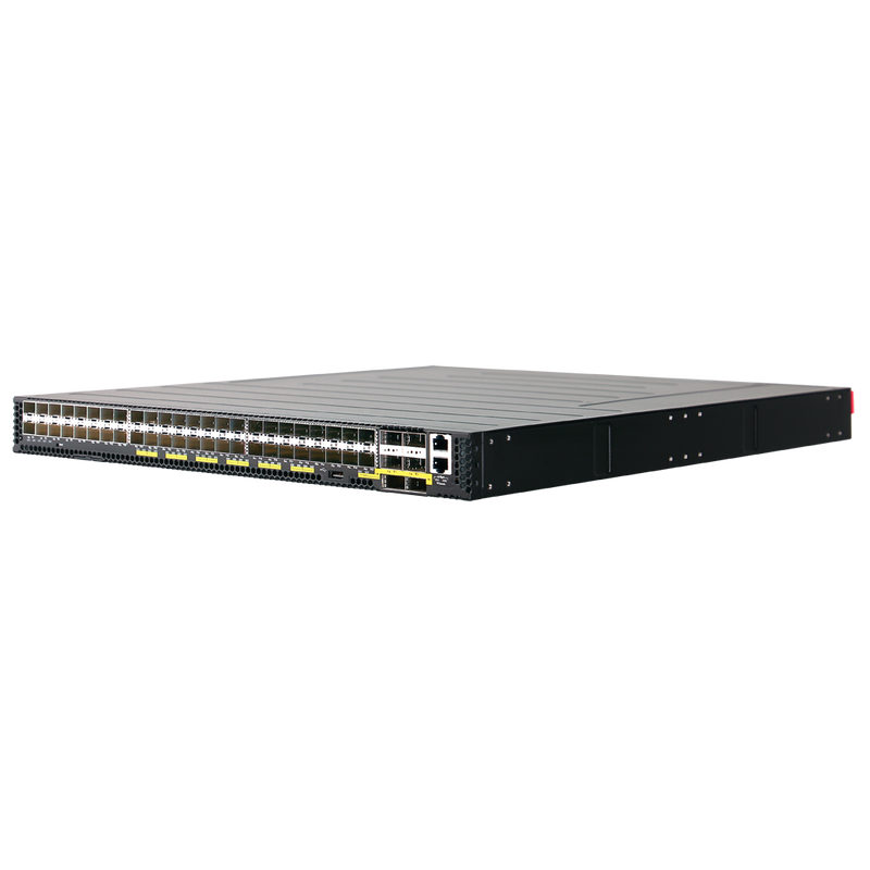 Edgecore AGR130 AS5916-54XKS-O-AC-F-US Aggregation Router – 48x10GbE SFP+ and 6x100GbE QSFP28, Broadcom Qumran-MX, Intel Xeon D-1548, Dual AC PSU, Front-to-Back Airflow